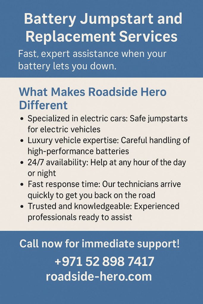 car battery jumpstart Dubai